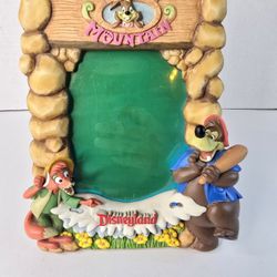 Vintage Disney Parks Splash Mountain Picture Frame Br’er Rabbit Fox Bear 3D 5x7