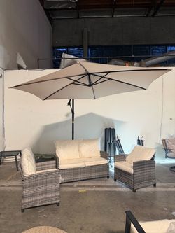 New 3 Pieces Wicker Outdoor Patio Furniture set