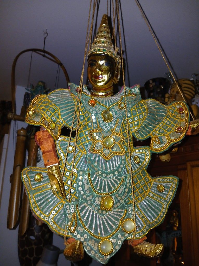 Vintage Hand Crafted Burmese Puppet