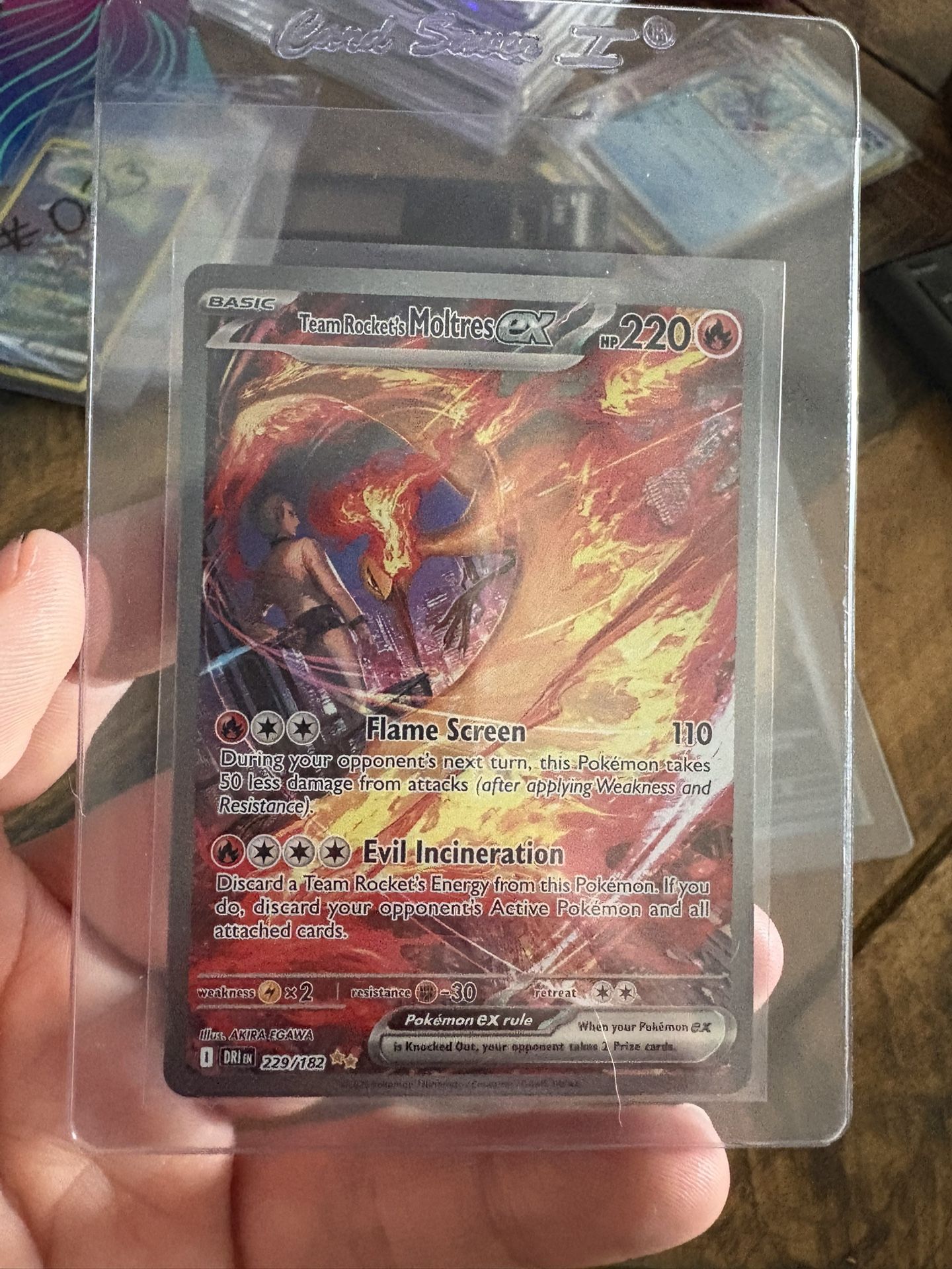 Team Rocket's Moltres ex #229/182 -NM