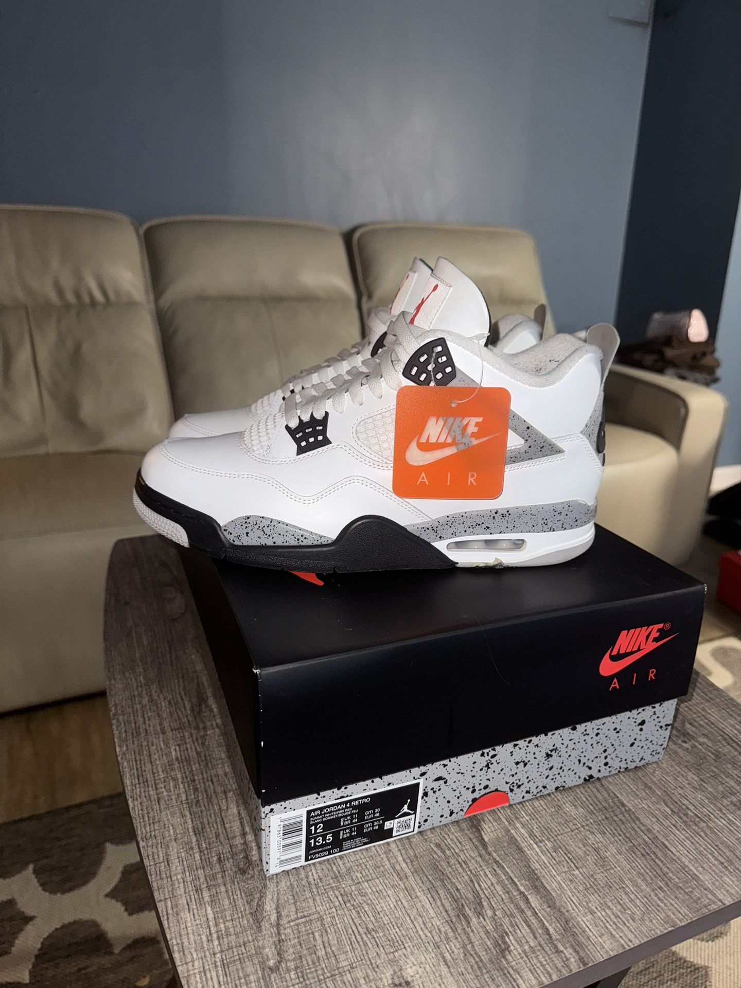 Jordan 4 Retro White Cement