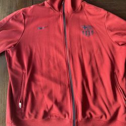 Nike FC Barca Turtle Neck Jacket Side 2xl