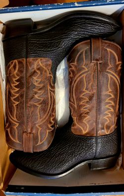 Black Shark skin Tony Lama boots size 12D brand new with box Vintage from 2011