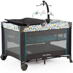 Portable Crib for Baby, Portable Baby Playpen Baby Bassinet