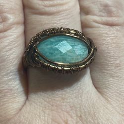 Amazonite Ring Size 7 1/2