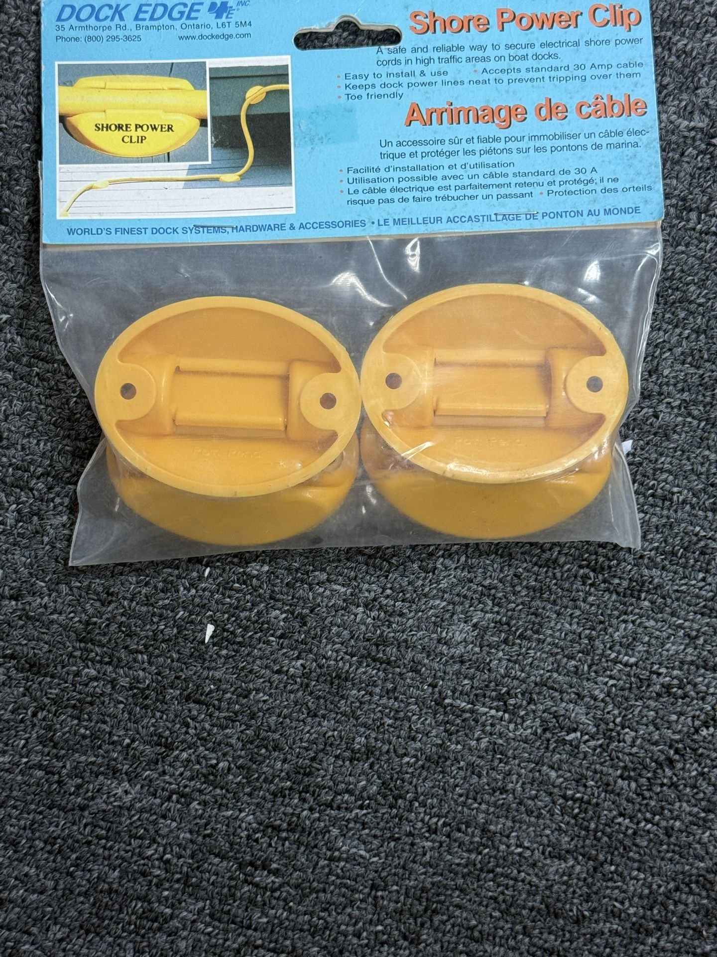 Dock Edge Shore Power Clips 2-Pack (Quantity:2)