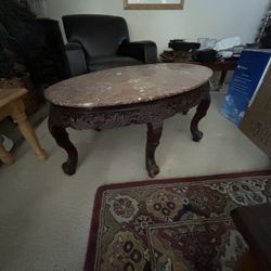Antique Marble Coffee Table