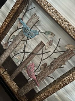 Metal bird frame