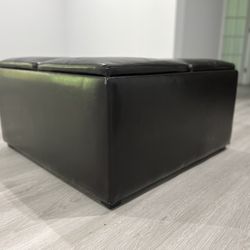 Leather Ottoman