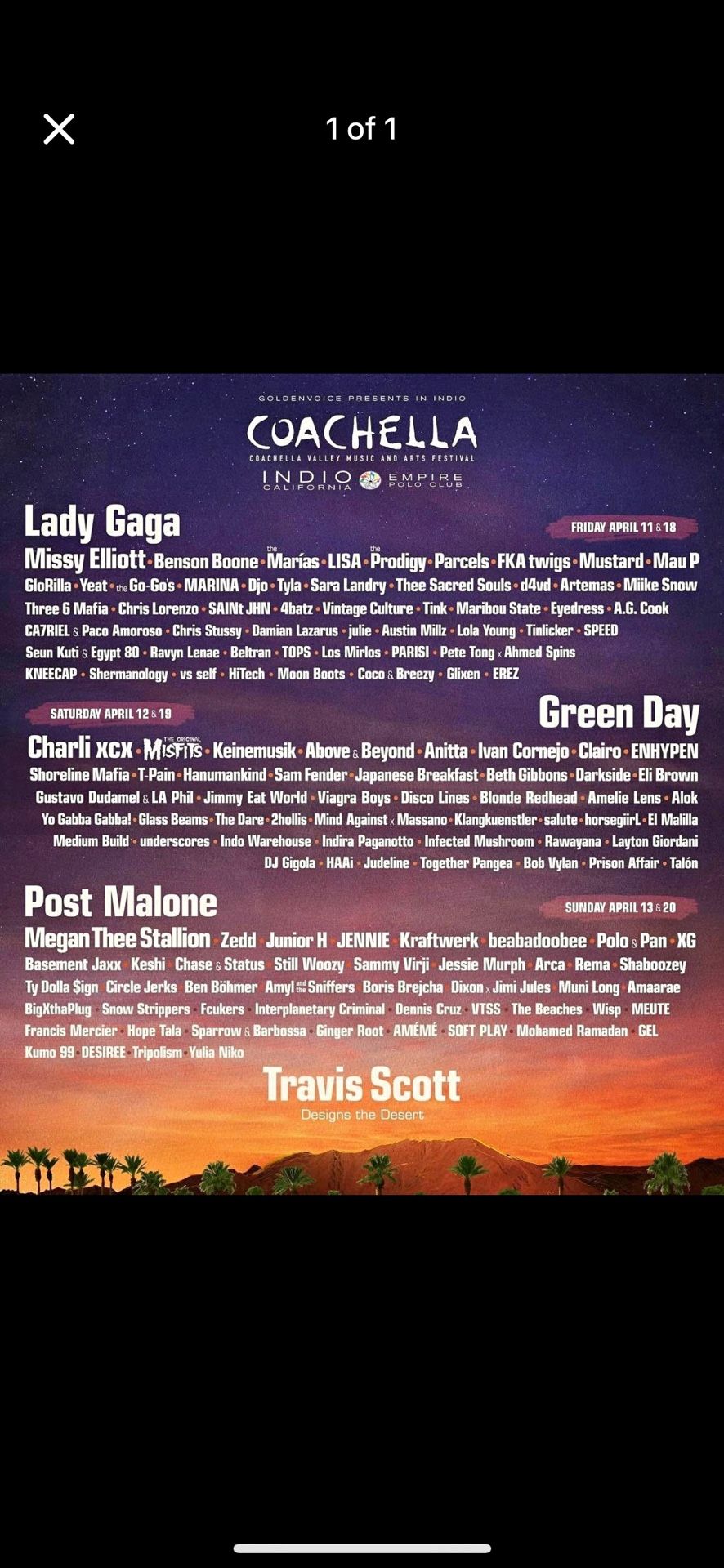 Coachella Ticket Weekend 2