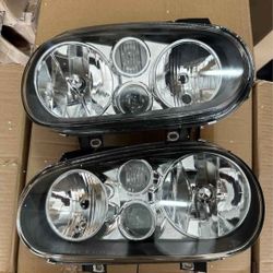 99-06 Volkswagen Golf | 99-02 Volkswagen Cabrio Headlights Faros Calaveras Micas Luces Lamps 