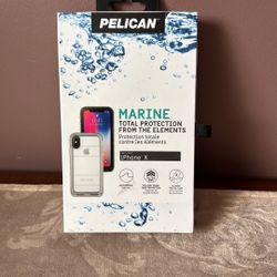 Pelican Marine I Phone X Marine Phone Case Waterproof Military Grade 5 Layer Protection 