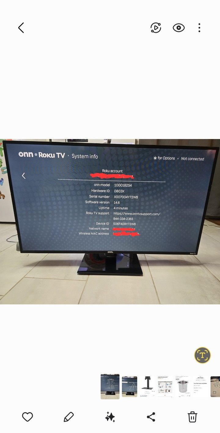 43" 4k Roku Tv