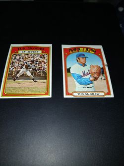 1972 Topps Tug McGraw Baseball Card Lot