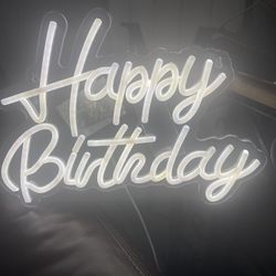 NEW Neon LED Happy Birthday sign 
