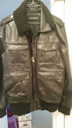 $20 OBO Guess Leather Jacket