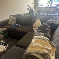 Sectional couch Grey 