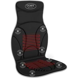 COBY Massaging Car Seat Cushion with Heat – Full Body Vibrating Massage Pad