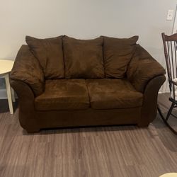 Nice brown Sofa And Loveseat