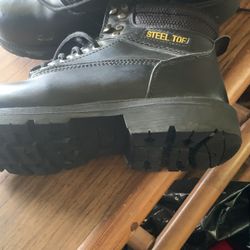 Steel Toe Boots Size 11W