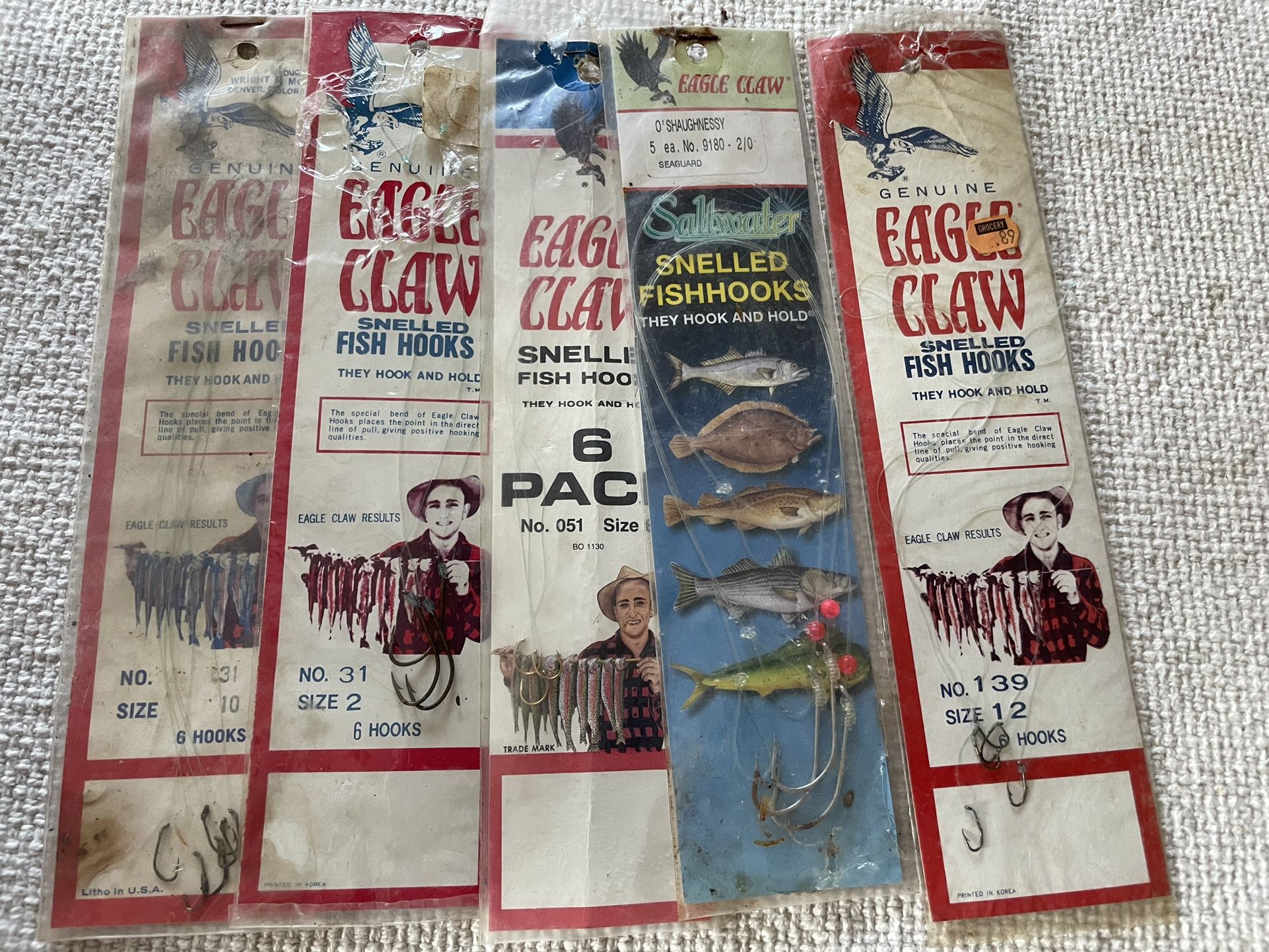 Vintage Eagle Claw Fishing Hooks - 16 Packages for Sale in West Mifflin, PA  - OfferUp