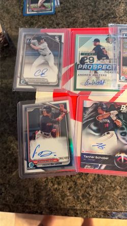 10 Card Bowman Prospect Lot, 6 Autos