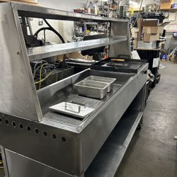Stainless Steal Food Cart (included Air Fryer)