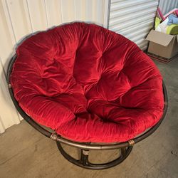 Pier1  of papasan chair With Cushion.  