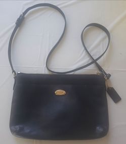 Coach Black Leather Crossbody Bag