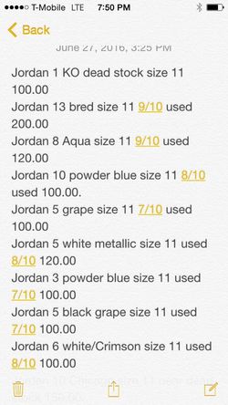 Jordan's damn near deadstock and lebron and Charles Barkley and foam possites