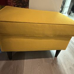 IKEA Yellow Ottoman STRANDMON 