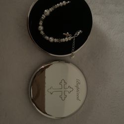 Baptism Bracelet And Keepsake Box  