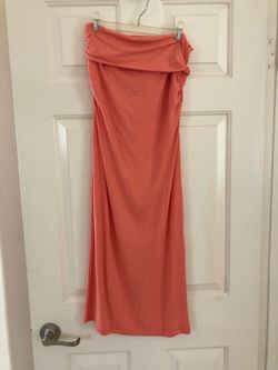 Gathered Waist Long Skirt, Size M