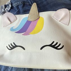 Betsey Johnson Wristlet Unicorn Cosmetic Travel Bag Case