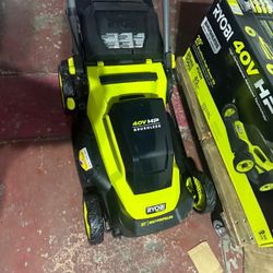  Lawn Mower  Ryobi self propelled 20 inch blade 6Ah Battery And Charger like new 