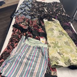 Lot Of 7 New 18w 1X Skirts Dresses.