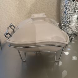 Siena By Godinger Porcelain Chafing Dish 