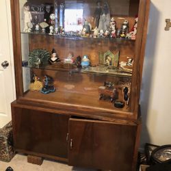 Art Deco China Cabinet/ Curio Cabinet/ Buffet