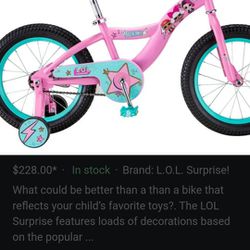 Lol Surprise Bicycle For Girls 