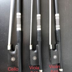 Violin Bow , Viola Bow , Cello Bow 