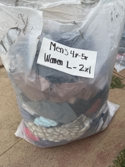 Bag mixed men and women clothes