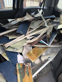 Scrap aluminum siding