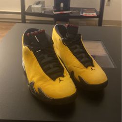 Jordan 14s Retro University Gold