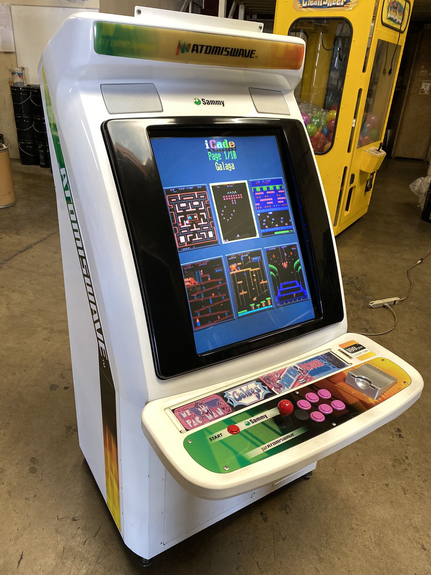 Sammy Atomiswave Candy Cabinet with 60 in 1 Multicade Arcade Video Game Machine