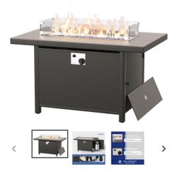 45” Propane Fire Pit Table w/ Cover 