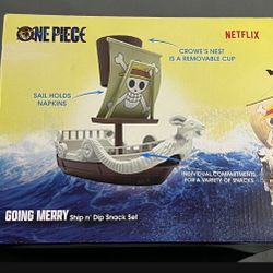 One Piece - Going Merry Ship n’ Dip Snack Set (New)