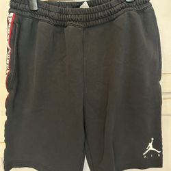 Vintage Y2k Air Jordan Spell Out Sweat Shorts Athleisure Sz Medium 