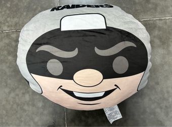 Las Vegas Raiders Mascot Puff Pillow Official NFL