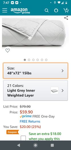 YNM 15 LB weighted blanket