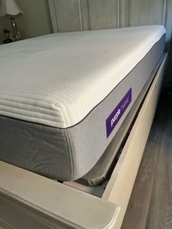 Purple hybrid Queen mattress